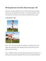 Bài tập giúp bạn tự tin khoe dáng trong ngày cưới pot