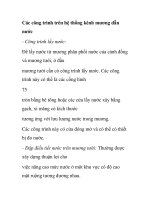 Các công trình trên hệ thống kênh mương dẫn nước - Công trình lấy nước potx