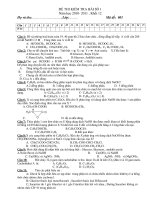 ĐỀ THI KIỂM TRA BÀI SỐ 1 Năm học 2010- 2011 - Mã đề: 001 pps