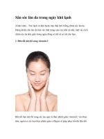 Săn sóc làn da trong ngày khô lạnh pps