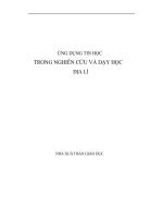 Ứng dụng tin học trong nghiên cứu và dạy học địa lý docx