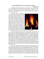 Cách nhìn mới về năng lượng hạt nhân ppsx