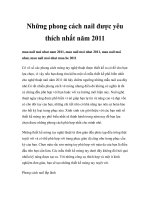 Những phong cách nail được yêu thích nhất năm 2011 ppt