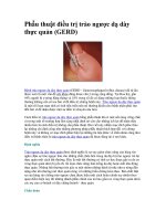 Phẫu thuật điều trị trào ngược dạ dày thực quản (GERD) ppsx
