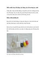 Điểm nhấn hoạ tiết động vật đáng yêu trên móng tay xinh docx