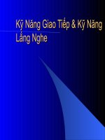 Tìm hiểu kỹ năng giao tiếp ppt