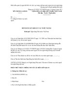 MẪU ĐƠN ĐĂNG KÝ KHOẢN VAY NUỚC NGOÀI doc