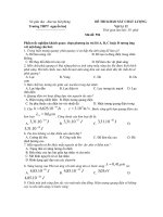 ĐỀ THI KHẢO SÁT CHẤT LƯỢNG Vật Lý 12 - Mã đề: 596 pptx