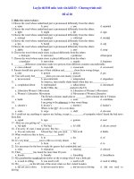 Luyện thi ĐH môn Anh văn khối D - Chương trình mới Đề số 20 pdf