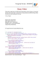 Lập trình Android: ứng dụng quay Video docx