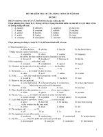 ĐỀ THI KIỂM TRA CH ẤT LƯỢNG CUỐI CẤP NĂM 2011 ĐỀ SỐ 2 potx