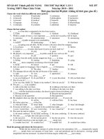 THI THỬ ĐẠI HỌC LẦN I MÃ 257 pot