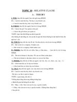TOPIC 10 – RELATIVE CLAUSE doc