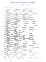 Luyện thi ĐH môn Anh văn khối D - Chương trình mới Đề số 11 ppt