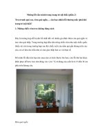 Những lỗi cần tránh trong trang trí nội thất (phần 2) docx