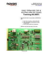 Giáo trình bài tập & hướng dẫn sử dụng Training .Kit.8951 potx