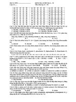 KIỂM TRA 45 PHÚT(L2) – T2 Môn: Hoá học 12 – NC pps
