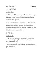 Đại số 9 - Tiết 17 Ôn tập chương I ( tiếp ) pps