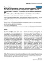 Effect of cyclooxygenase inhibition on cholesterol efflux proteins and atheromatous foam cell transformation in THP-1 human macrophages: a possible mechanism for increased cardiovascular risk pot