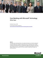 Core Banking with Microsoft Technology phần 1 doc