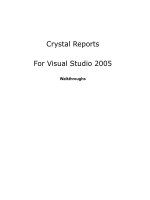 Crystal Reports For Visual Studio 2005 phần 1 ppsx