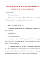 Thành lập địa điểm làm thủ tục hải quan ngoài cửa khẩu và địa điểm làm thủ tục hải quan tại cảng nội địa docx