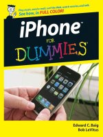 iPhone for Dummies PHẦN 1 potx