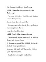 Các phương thức tiếp cận khuyến nông doc