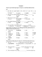 Đề kiểm tra anh văn 12 - Lesson 6 pdf