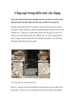 Cổng ngõ trong kiến trúc xây dựng pps