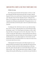 ĐỊNH HƯỚNG CHIẾN LƯỢC PHÁT TRIỂN ĐIỆN ẢNHChê bai và hy vọng Đã có thời pdf