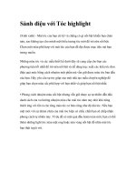 Sành điệu với Tóc highlight pot