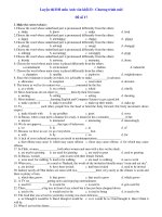 Luyện thi ĐH môn Anh văn khối D - Chương trình mới Đề số 17 ppsx