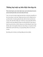 Những loại mặt nạ hữu hiệu làm đẹp daMat na lam dep da, mat na lam dep da mat, mat ppt