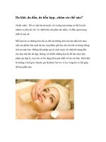 Da khô, da dầu, da hỗn hợp...chăm sóc thế nào?(Xinh xinh) - Để có một làn da pps