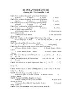 ĐỀ ÔN TẬP THI ĐH NĂM 2011 chương 10 : Từ vi mô đến vĩ mô pps