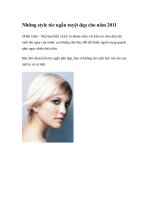 Những style tóc ngắn tuyệt đẹp cho năm 2011 potx