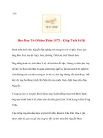 Doanh nhân lịch sử: Đào Duy Từ (Nhâm Thân 1572 – Giáp Tuất 1634) pptx