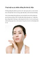 5 loại mặt nạ tự nhiên chống lão hóa kỳ diệu doc
