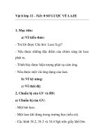Vật lí lớp 12 - Tiết: 0 SƠ LƯỢC VỀ LAZE docx