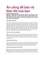 Ăn uống để bảo vệ thai nhi của bạn ppsx