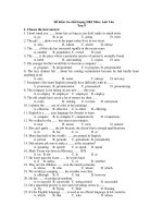 Đề kiểm tra chất lượng HKI Môn: Anh Văn Test 9 pptx