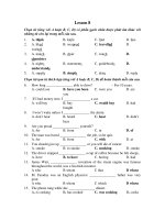 Đề kiểm tra anh văn 12 - Lesson 8 ppt