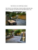 Một số mẫu sân vườn có thiết kế đẹp và hiện đại pdf
