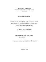 Nghiên cứu mối quan hệ giữa sự thay đổi lãi suất đến khách hàng tại ngân hàng thương mại cổ phần kỹ thương việt nam (techcombank)