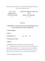 MẪu BÁO CÁO Về thẩm định hồ sơ “Xác nhận lô hàng vật tư, thiết bị nhập khẩu phục vụ dự án chế tạo thiết bị sản xuất vật liệu xây không nung” ppt