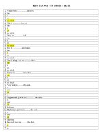 KIỂM TRA ANH VĂN 45 PHÚT – TEST 1 pdf