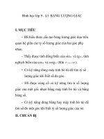 Hình học lớp 9 - §3. BẢNG LƯỢNG GIÁC ppsx