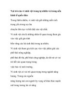 Vai trò của vi sinh vật trong tự nhiên và trong nền kinh tế quốc dân pot