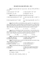 ĐỀ KIỂM TRA HKI MÔN HÓA – SỐ 2 ppsx